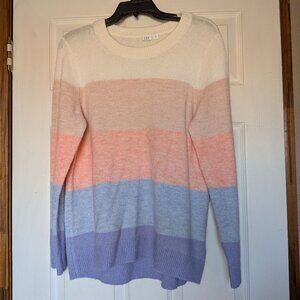 Gap sweater rugby striped, women's medium